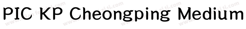 PIC KP Cheongping Medium KP 97KPS F字体转换